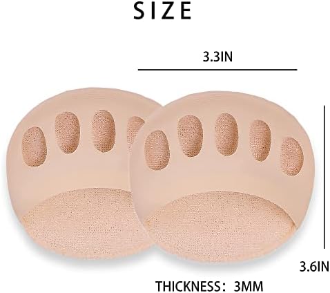 Five pairs of SooGree metatarsal pads in various colors including beige and black.