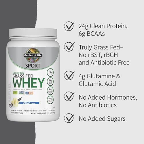 Non-GMO Project Verified whey protein powder gluten-free and soy-free formula