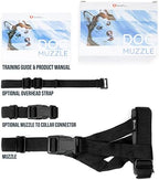 GoodBoy premium dog training muzzle highlighting the high quality adjustment buckles and safety strap
