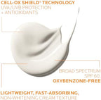 Broad spectrum UVA UVB sunscreen with melt-in milk texture non-oily finish