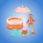 ZURU MY MINI Baby Disney Stitch crib playset with miniature newborn accessories.