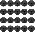 Close up of a black rubber aquarium suction cup clip showcasing the secure round tubing holder design