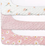 The Peanutshell changing pad cover fitted over a standard changing pad.