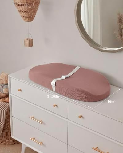 Side profile view of cushioned Blissful Diary changing pad