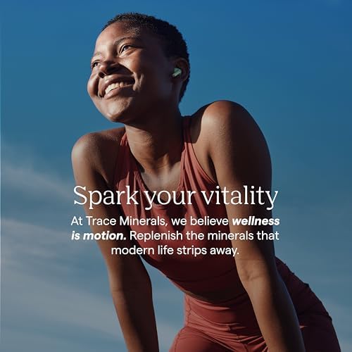 Trace Minerals liquid multimineral packaging emphasizing the non-GMO and vegan verification symbols.
