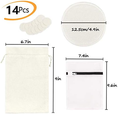 Phogary reusable organic bamboo breast pads set