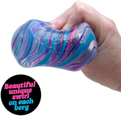 Schylling Nice Berg Swirl toy packaging and product presentation for imported tactile collectors