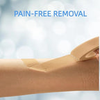 Skin toned micropore tape used for securing first aid dressings