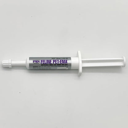 Back view of PRN Pet-Ema feline constipation treatment packaging