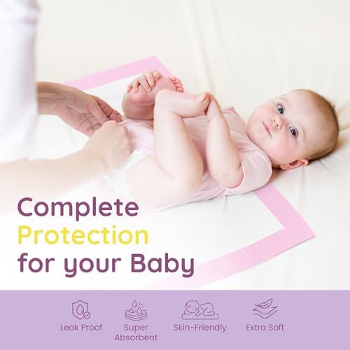 Baby care lifestyle setup with disposable changing pad
