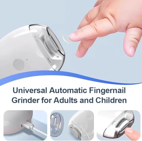 Close up of automatic nail trimmer with LED light