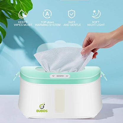 B Bubos wipe dispenser with LED night light illuminated