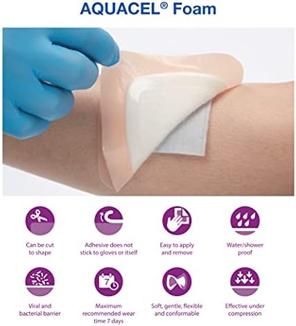 Individually wrapped 10 count sterile medical dressings from ConvaTec USA import.