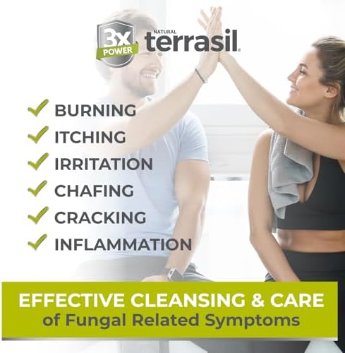 Terrasil 75 gram medicated cleansing bar for treating athlete's foot symptoms.