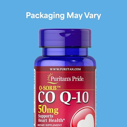 Puritan's Pride Q-Sorb CoQ10 100 softgels supplement facts label