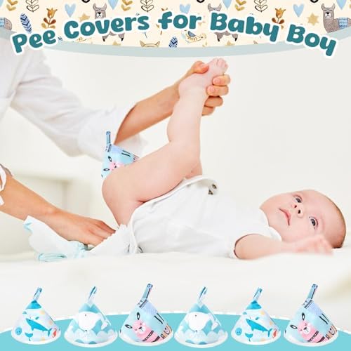 Veeviiy reusable flannel pee shield for baby boys