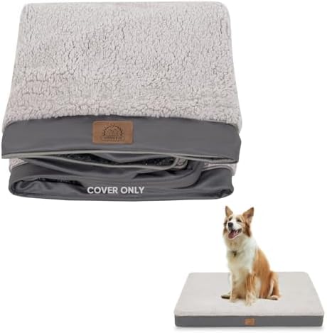 Sunheir waterproof pet bed liner highlighting the protective inner layer.