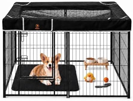 PJYuCien polyester dog play pen roof mesh protection fabric