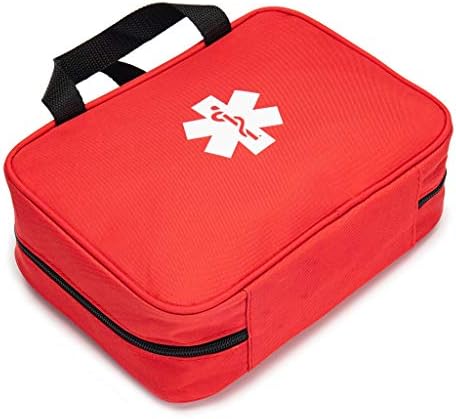 Open Jipemtra travel rescue pouch revealing internal mesh folders and organizational dividers.