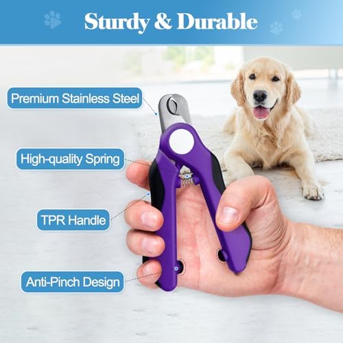 Swihauk heavy duty animal claw trimmer safety lock mechanism view