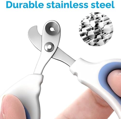 Xyembu small animal grooming scissors demonstrating safe non slip grip