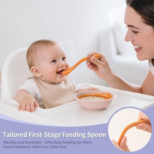 Drkio multicolored baby weaning utensils on display