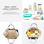 Mozzilog 4-in-1 diaper bag interior compartments and storage layout