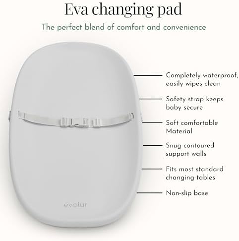 Evolur Eva Baby Changing Pad lifestyle nursery setup