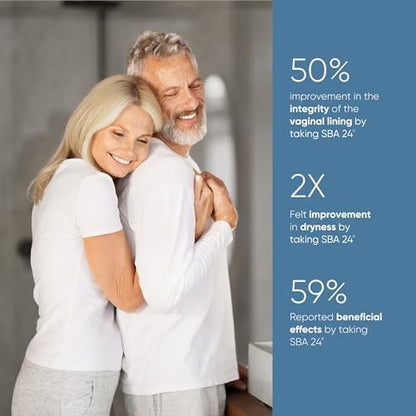 Membrasin plant-based intimate cream packaging showing Omega 7 benefits.