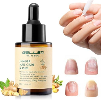 Dropper application of Gellen nail growth serum