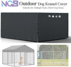 Ten foot by ten foot replacement kennel enclosure panels flat layout view.
