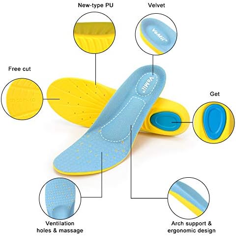 Close up of VoMii insole trim lines for custom size adjustment.