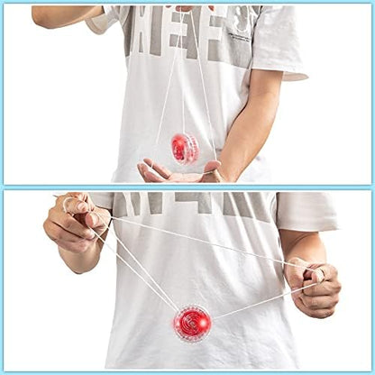 Gejoy LED yo-yo showing internal bearing mechanism