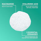Non-comedogenic foaming cleanser with hyaluronic acid for oily combination skin daily use