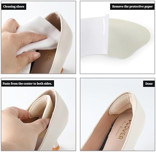 Close up of the breathable fabric and sponge material of the COKUMA heel cushion.