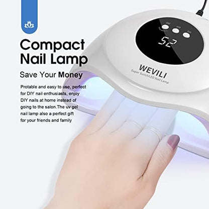 Side profile of 72W UV light for manicure