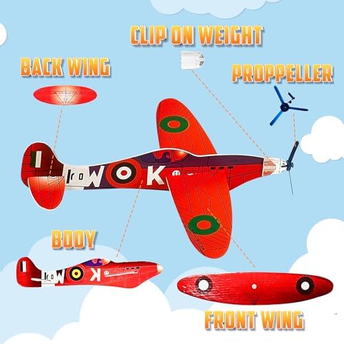 Step by step demonstration of the simple two step assembly process for the kids glider craft.
