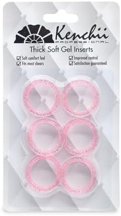 Kenchii thick finger ring inserts for grooming shears