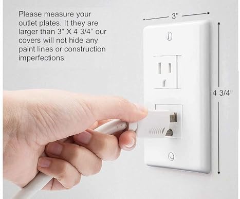 Safety Innovations 6-pack white electrical outlet protector packaging details