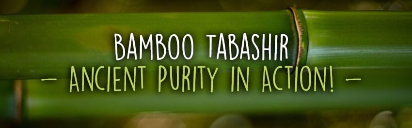 Ancient Purity bamboo tabashir powder scoop and product size