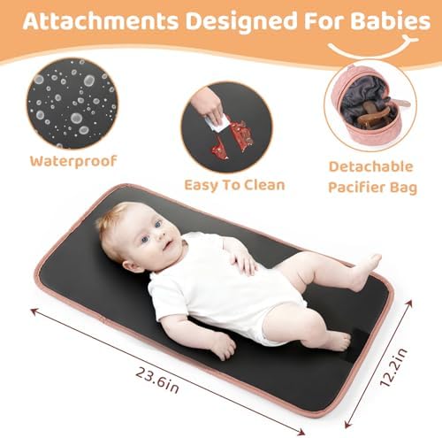 Detailed view of Jollito baby bag reinforced stitching