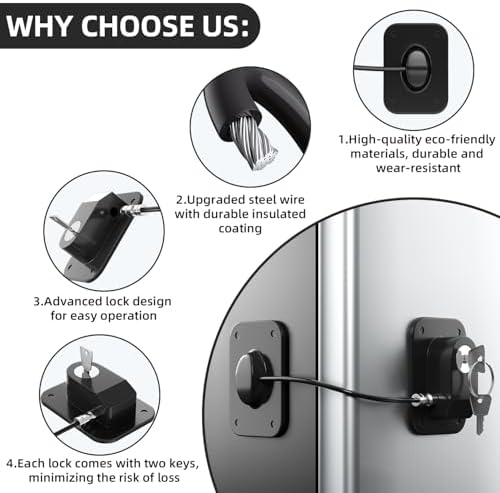 Rormgo refrigerator lock key operated mechanism