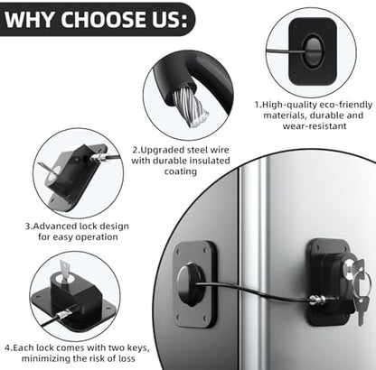 Rormgo refrigerator lock key operated mechanism