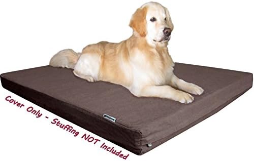 Dogbed4less washable natural cotton dog mattress protector