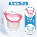 Set of 20 reusable eye wash cups for family ocular health care.