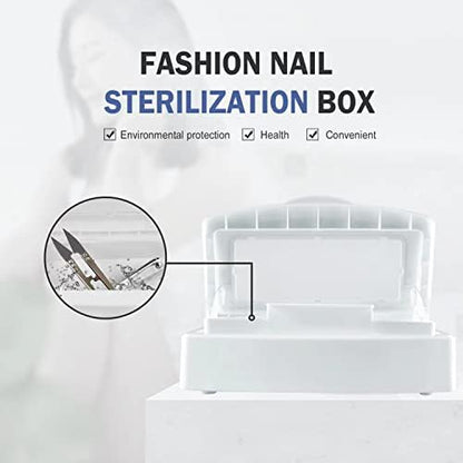 YoleShy nail tool cleaning box with lid open