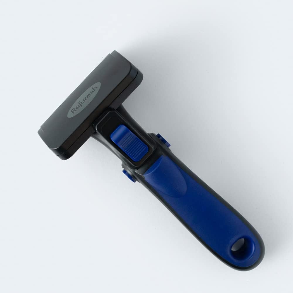 Refuresh gentle long hair dog slicker alternative brush on golden retriever coat