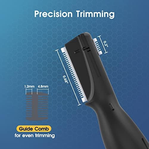Side profile of Funstant battery operated facial hair trimmer