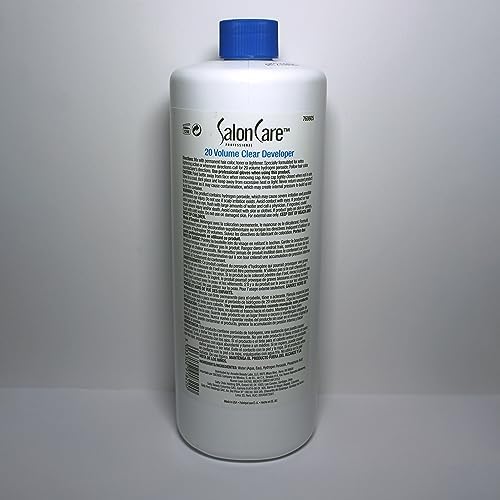 Salon Care 20 volume developer bottle cap and neck detail