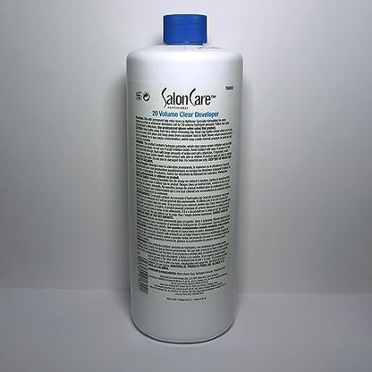 Salon Care 20 volume developer bottle cap and neck detail